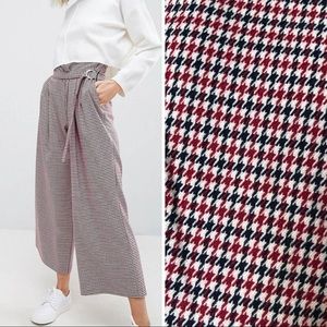 Asos wide leg cropped paper bag pants with belt detail ♦️◾️♦️◾️♦️